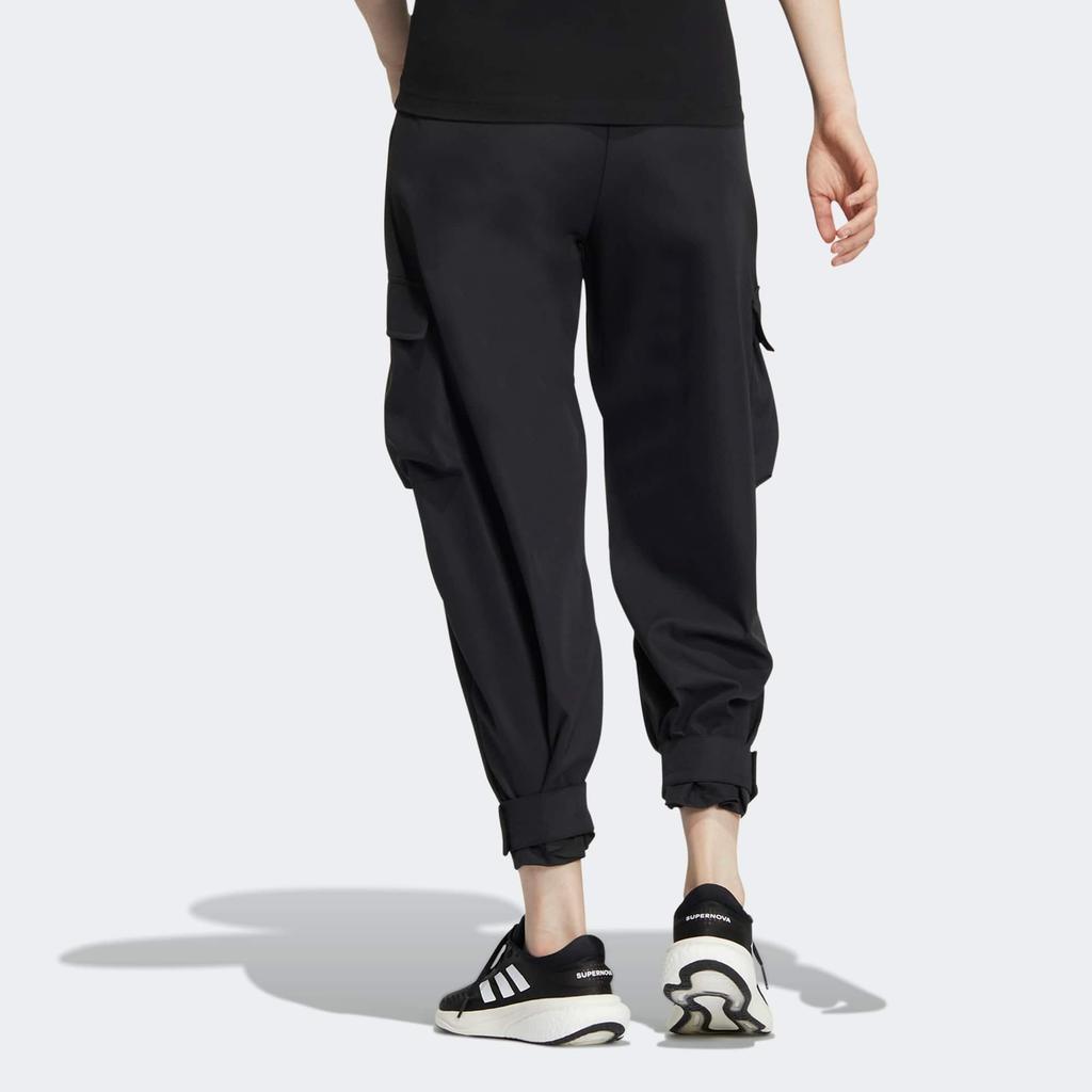 Adidas Knitted Sweatpants Women's Black Moderate Cuffed Pants HM7094
