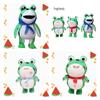 Adorable Short Plush Frog Stuffed Toy Funny Expression Plush Toy