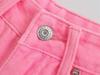Women's Plus Size Pink High-Waist Straight-Leg Jeans (Summer 2022)
