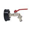 IBC Tank Faucet Hose Adapter Heavy Duty Brass 1 Set with Free Seal Tape for Portable Water Tank Camping Garden Irrigation