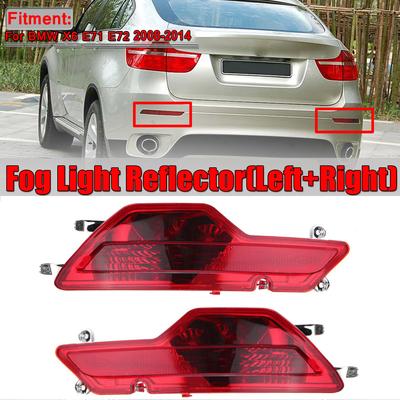 Pereche Reflector Lampă de Ceață Bara Spate Mașină Pentru BMW X6 E71 E72 2008 2009 2010 63147187219 63147187220 Reflector Lampă de Ceață