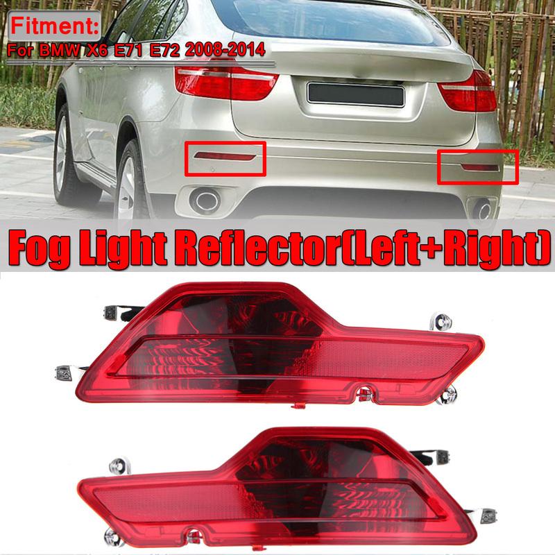 Pereche Reflector Lampă de Ceață Bara Spate Mașină Pentru BMW X6 E71 E72 2008 2009 2010 63147187219 63147187220 Reflector Lampă de Ceață