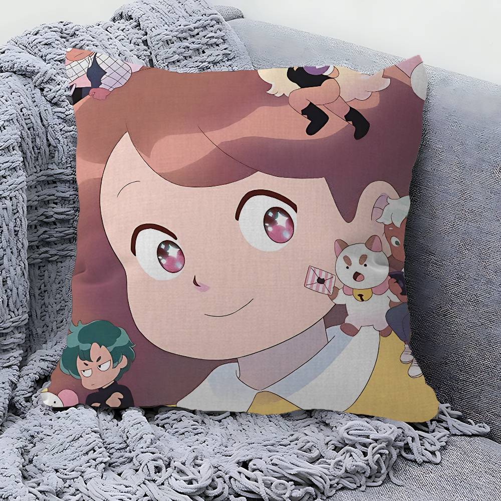 Bee And Puppycat Anime Maple Design Cushion Cover Happy Autumn Harvest decor Holiday Decorati Pillow Cover