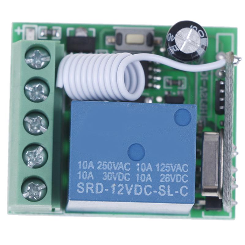 New DC 12V 1 Channel Wireless Relay Remote Control S Receiver With Transmitter