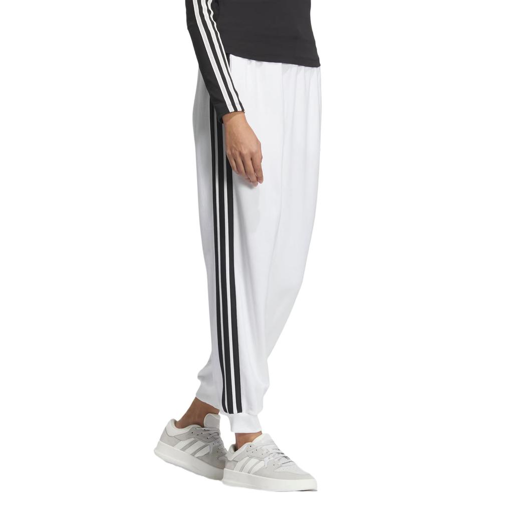 Adidas 3 Stripes Fleece Sweatpants Women Bottoms White JZ2163