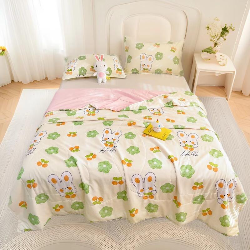 OEING Washed Cotton Kids' Cartoon Summer Comforter