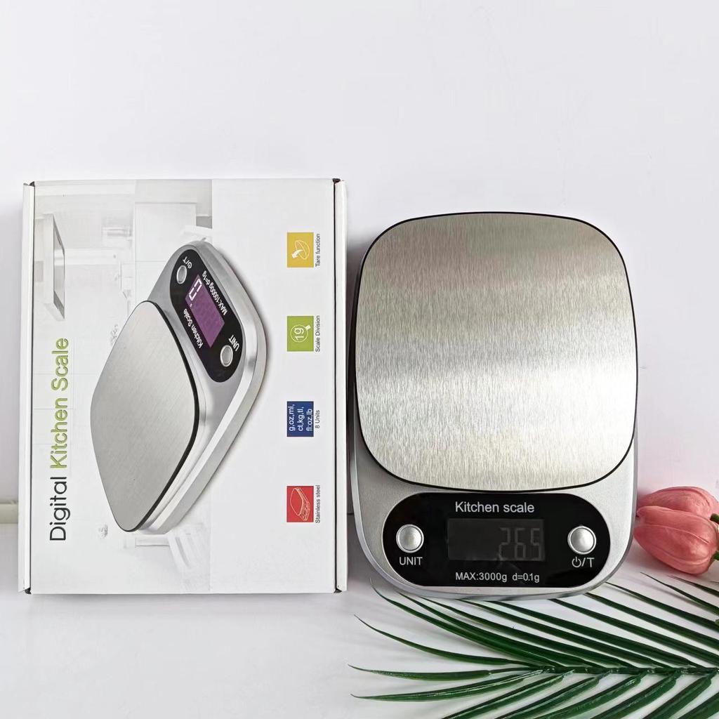 Stainless Steel CH305 Kitchen Scale, 10KG Electronic Food and Baking Scale