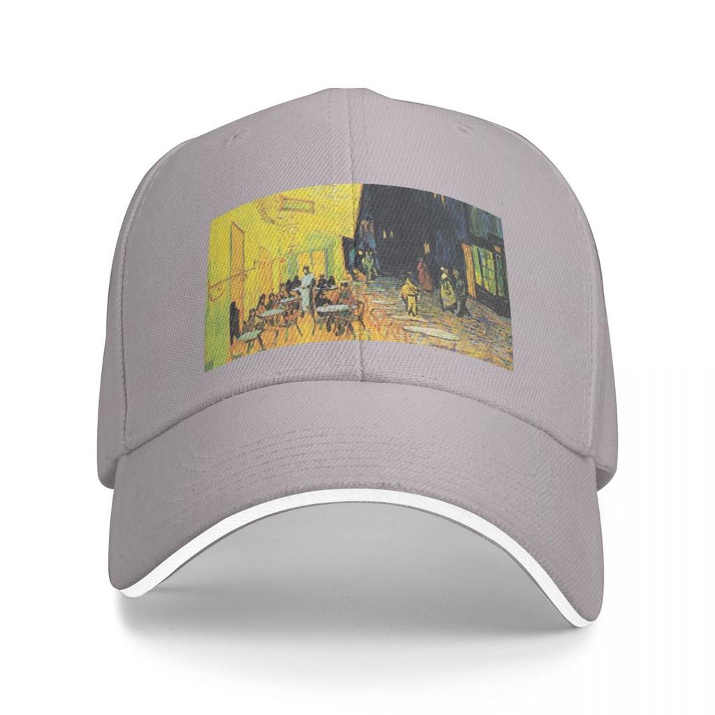 Café Terrace at Night by Vincent van Gogh Baseball Cap fashionable Beach Outing Golf Wear Hat Luxury Brand Boy Cap Women's