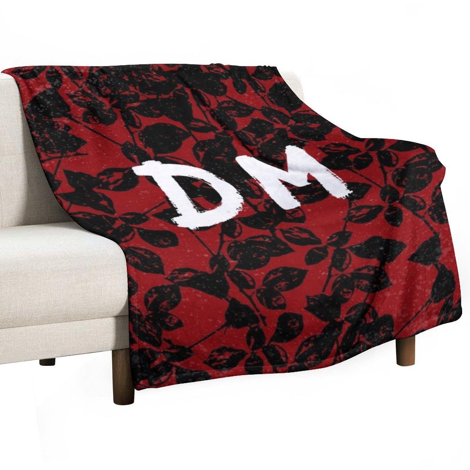DeMo Violator Texture Black & Red Throw Blanket Thins Cute For Baby Plaid Blankets 30x40in