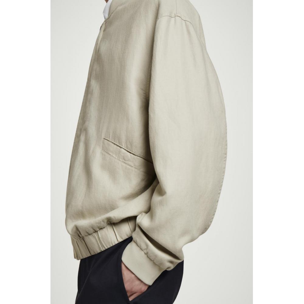 Cos Japan Linen Bomber Jacket