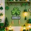 St. Patrick's Day Decorations Wooden Door Hanger With Wooden  Sign