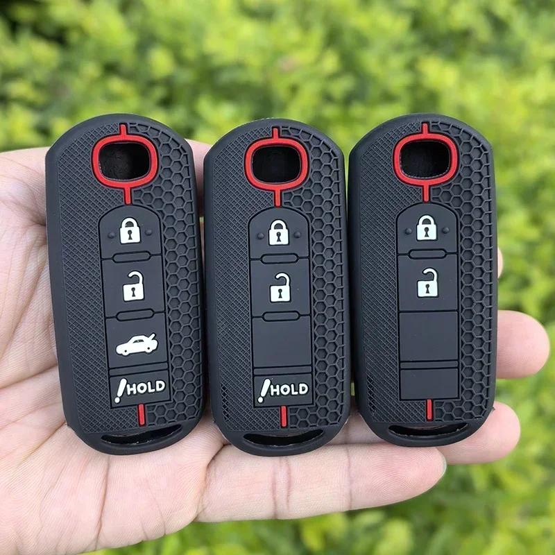 Silicone Car Key Case Cover For Mazda 2 3 5 6 Bl Bm Gj Atenza Axela Demio Cx-3 Cx3 Cx-5 Cx5 Cx7 Cx-9 Cx8 Keychain