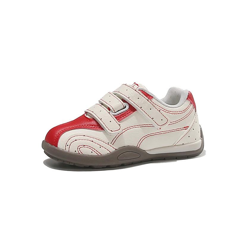 Hook Loop Casual Skate Shoes Ins Trendy Minimalist All-Match Flat White Sneakers Lightweight Retro Trainers for Students Girls