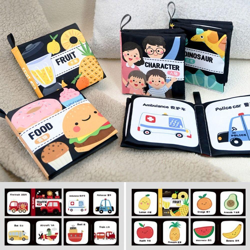 Not Be Torn Baby Cloth Book Interactive Soft Infant Book Toddler Toy Baby Words Book Parent-child