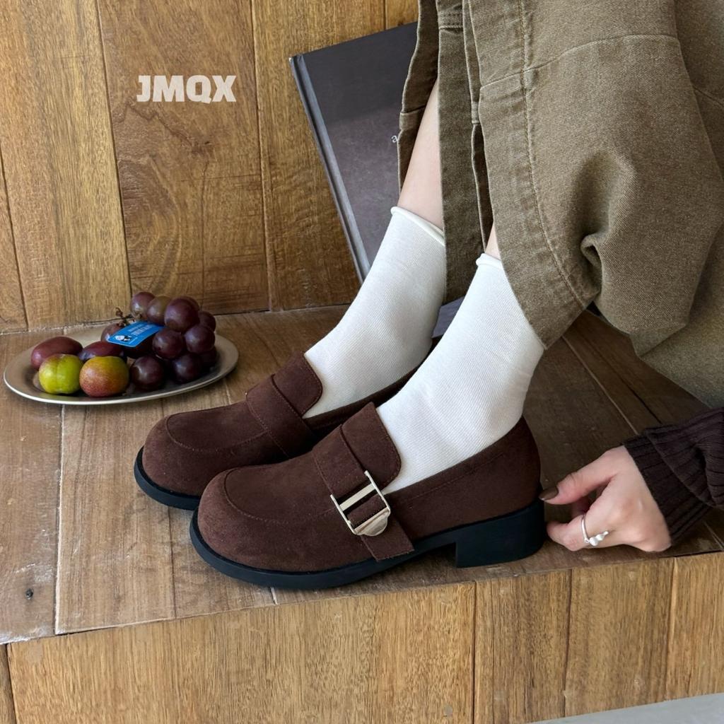 French Single Shoes Women's 2025 New Fashion High Heels Temperament Muffin One Pedal Autumn Heightening Platform Work Shoes