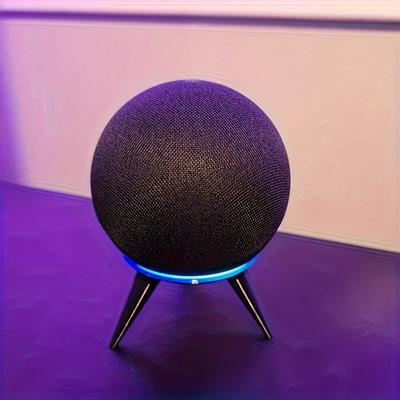 1PC Smart Speaker Echo Dot Fourth Generation Stand Storage Display Stand Plastic Black Desktop Stand Decoration
