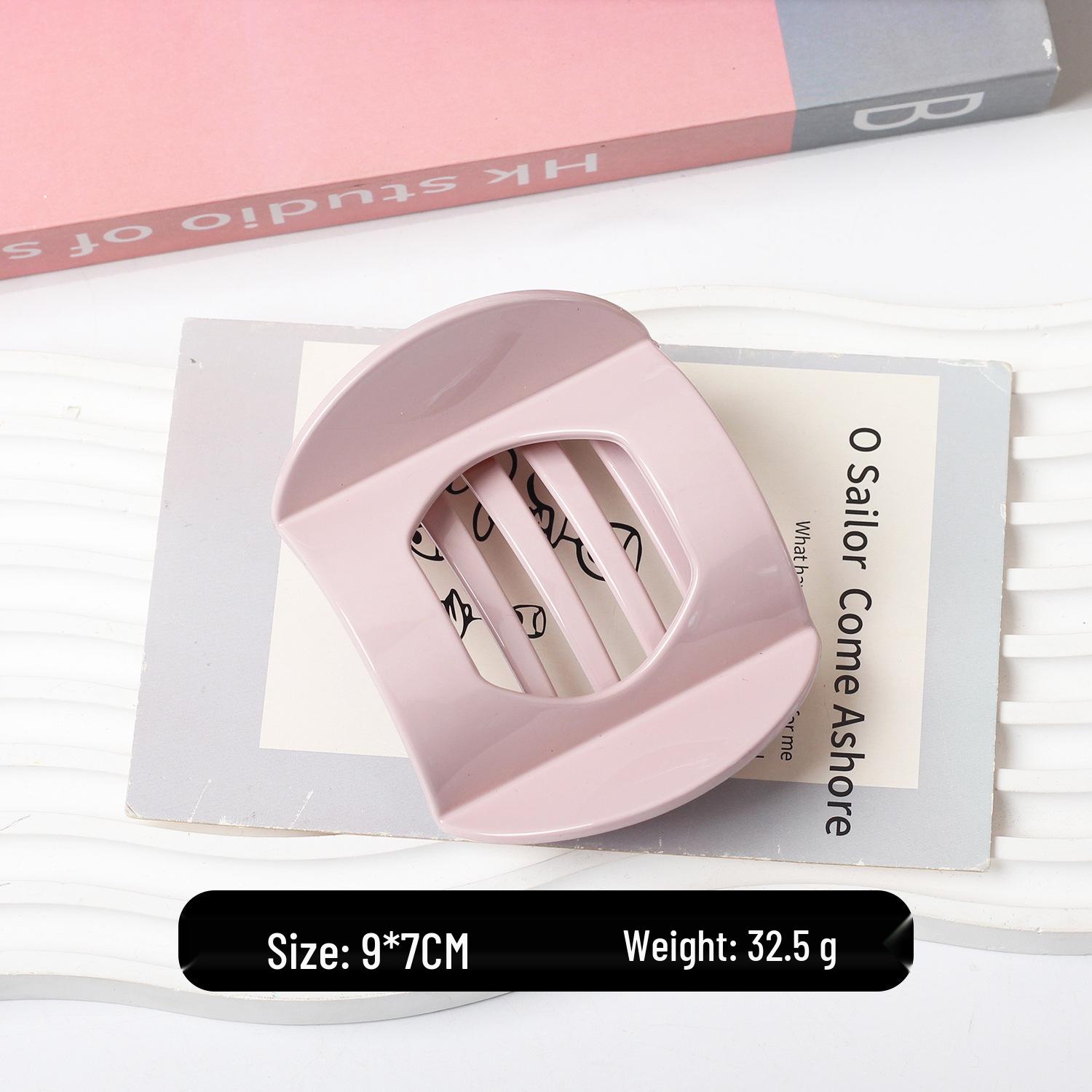 

Hollow Square Five-Tooth Hair Claw: Versatile Horizontal Clip for Headwear and Hair Styling