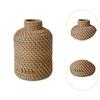 Woven Plant Pot Versatile Holder Table Centerpieces Rattan Flower Vase Ornaments for Desktop Wedding Living Room Home Office