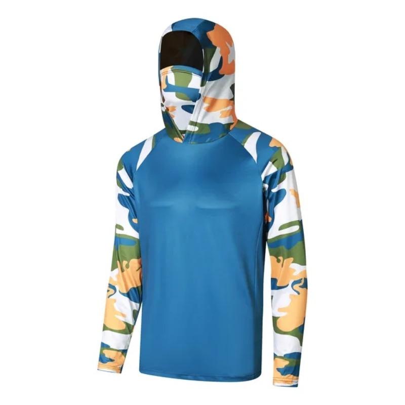 Fishing Clothes Summer Outdoor Men Long Sleeve T-shirt Sun Protection Clothing