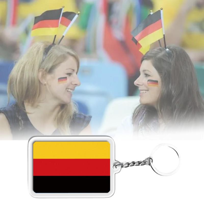 Acrylic Keychain With National Flags For Football Fans Small Gifts And Souvenirs