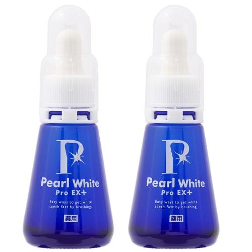 

New Ingredients! Medicated Pearl White Pro EX Plus Value 2-Pack Teeth Whitening at Home, Whiten Teeth, and Prevent Cavities