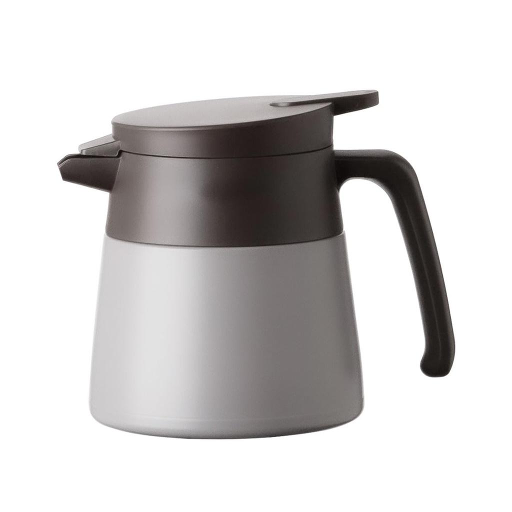 Atlas ACS-653ASH Coffee Server, Tabletop Insulated Pot, 650ml Capacity, Vacuum Insulated, Keeps Warm and Cold, Stainless Steel Thermos, Easy to