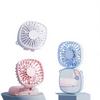 Cross-border Halter-style Mini Fan Portable Outdoor Beauty Mirror Handheld Foldable USB Rechargeable Low Noise