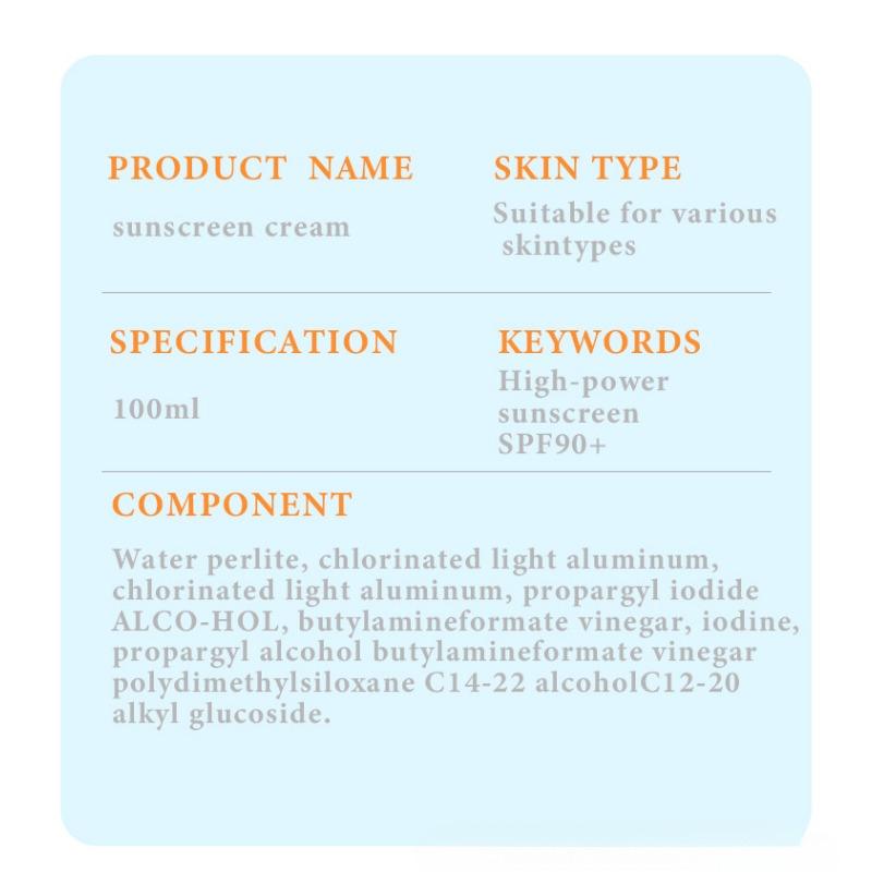 Sonnenschutzmittel SPF90 + Wasserfester und schweißfester Barrierecreme-Sonnenschutz
