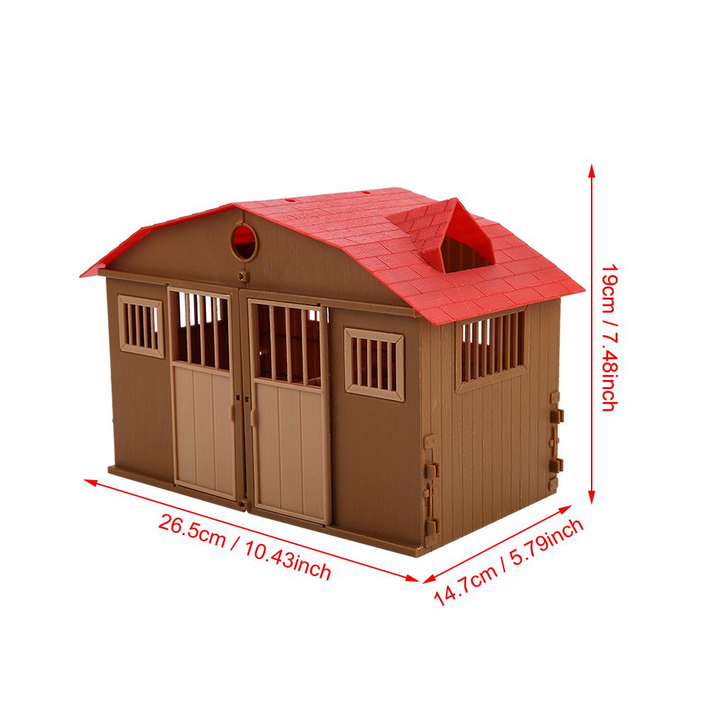 Children Farm Toy Accessories Set Simulation Mini Farmhouse Scene Model