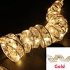 Christmas Decoration LED Ribbon Fairy Lights Christmas Tree Ornaments for Home 2024 DIY Bows Light String Navidad New Year 2025