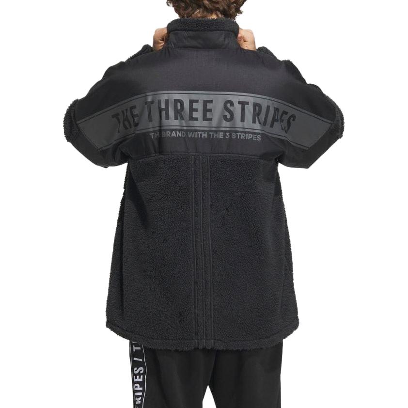 adidas Warding Oversized Boa Full-Zip Jacket Unisex Black IK7341