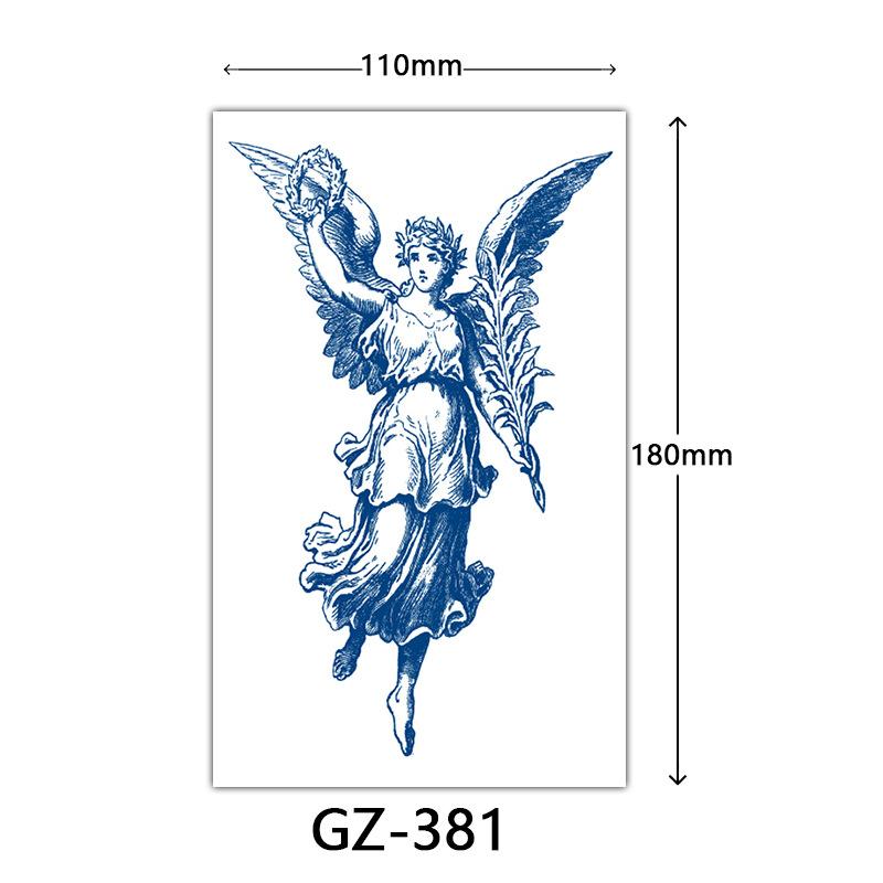 Kräuter-Tattoo-Aufkleber, Saft-Tattoo-Aufkleber, Englischer Buchstabe Semi-permanente Tattoo-Aufkleber Tattoo