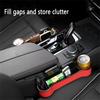 1PCS Car Seat Crevice Storage Box Seat Gap Slit Filler Holder For Wallet Phone Slit Pocket Car Storag Box Car Accessories New