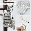 Key Fob Cover With Diamond Keychain Fit For Hyundai Car Key Holder Case Compatible With Hyundai     Sonata Santa Fe Tucson Smart Remote Key