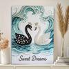 DIY Swan Pearl Art Painting for Home Wall Decor Pearl Gem Paintings Picture Arts Craft  for Adults/Beginners Gift Idea Home Decor Without Frame
