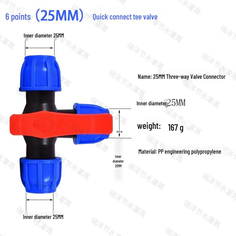 Blue Cap Quick Connect Water Pipe Fittings: No-Heat Fusion Repair Elbow, Tee, Ball Valve, Union Accessories