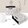 WTEMPO Creative DIY Flower Tote Bags Simple Gift Paper Packaging Bags Store Shopping Bags Items Storage Bags