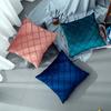 Color Plaid Throw Pillowcase, For Living Room Bedroom Sofa, No Pillow Insert