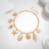 Colar Dourado Conchas e Estrela do Mar Estilo Oceano Colar Feminino - Coleção Elegante Oceano, Hipoalergênico e Anti-desbotamento