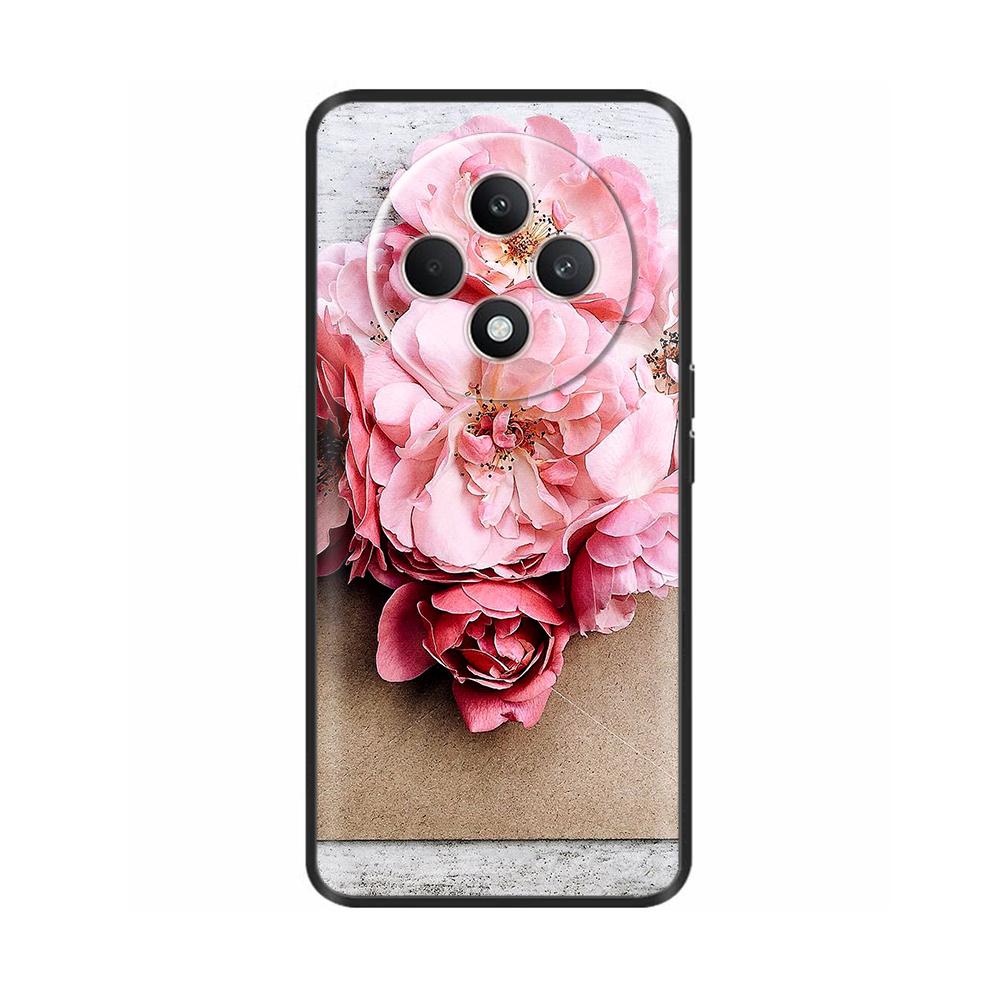For Oppo Reno 12F 4G Case Reno12 F 5G Shockproof Cover Cute Painted Soft Black Silicone Phone Cases For OPPO Reno12F 4G 5G Coque