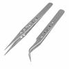 Precision Modeling Tweezers Set Of 2 Steel For Electronics Service