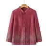 Elderly Women's Spring Summer Thin Cardigan Blouse