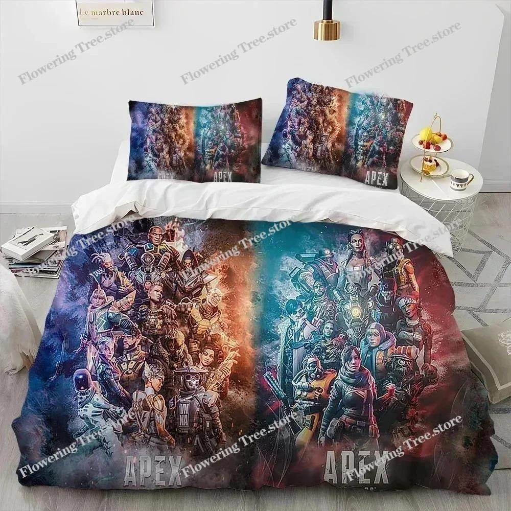 Apex Legends Game Gamer Cartoon Comforter Bedding Set,Duvet Cover Bed Set Quilt Pillowcase,king Queen Size Bedding Set 025029