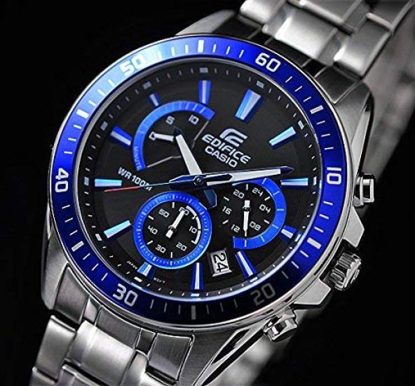 EDIFICE 100m Water Resistant Chronograph Watch EFR-552D-1A2 Men's [Used]