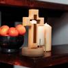 Wooden Jesus Crucifix - Religious Wall and Table Decor for Church, Christian Gift