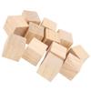 12Pcs Unfinished Wooden Blocks Smooth Durable Sturdy Uniform Size Small Wood Cubes for Crafts DIY Home Decor