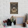 Retro Metal Wall Art Decor, Vintage Tin Sign for Home Bar Cafe, 20x30cm