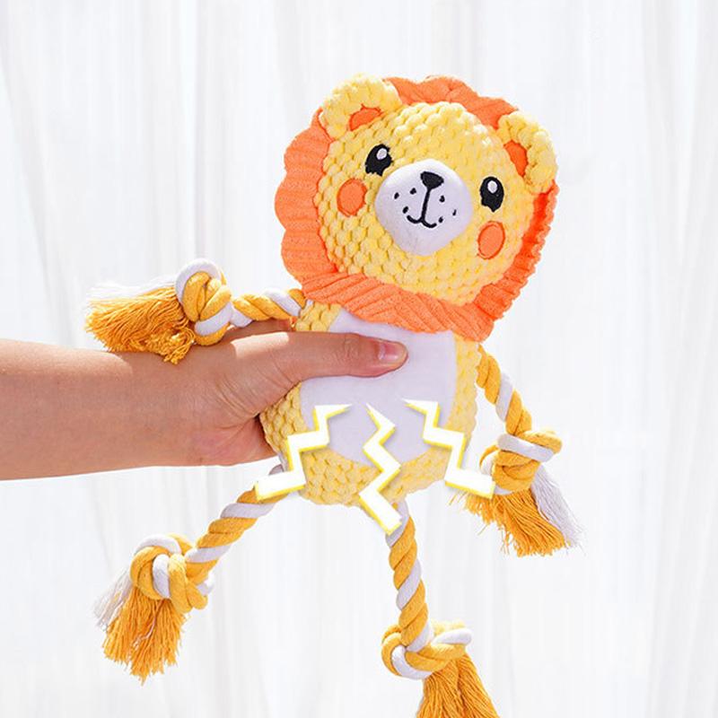 Zabawki dla psów odporne na gryzienie w kształcie zwierząt, piszczące zabawki dla psów małych i średnich, do czyszczenia zębów, do zabawy, zabawka interaktywna, artykuły dla zwierząt