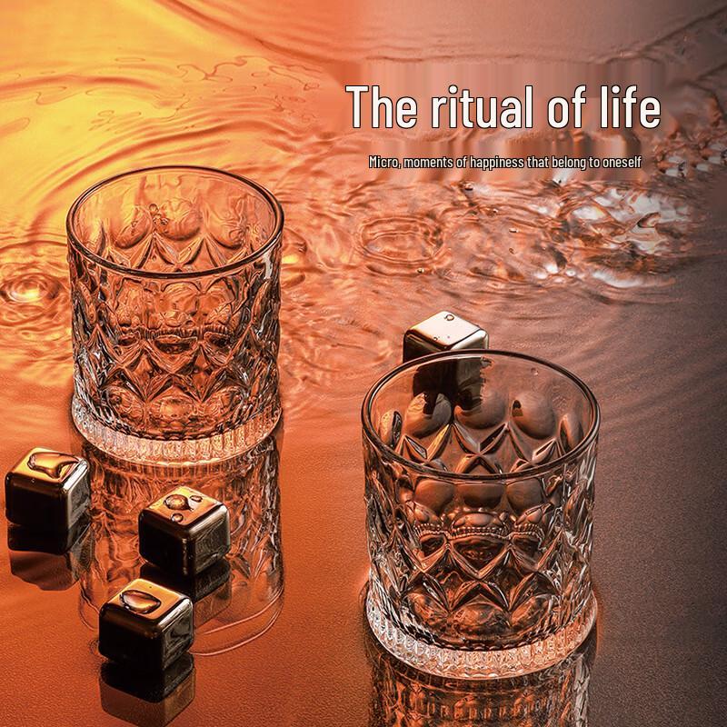Changbaosen Carved Glass Tumbler Set