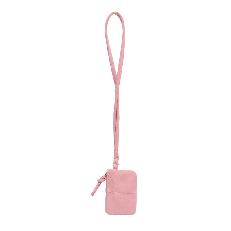 Neck-hanging Mini Bag, Personalized Fashionable Solid Color Lipstick Change Bag, Autumn Women's Shoulder Suede Bag, Small Square Bag.